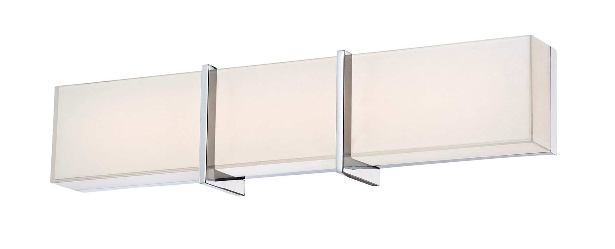 Image 6 Minka-Lavery High Rise LED 24.25-in Chrome Vanity Light with Glass Shade more views