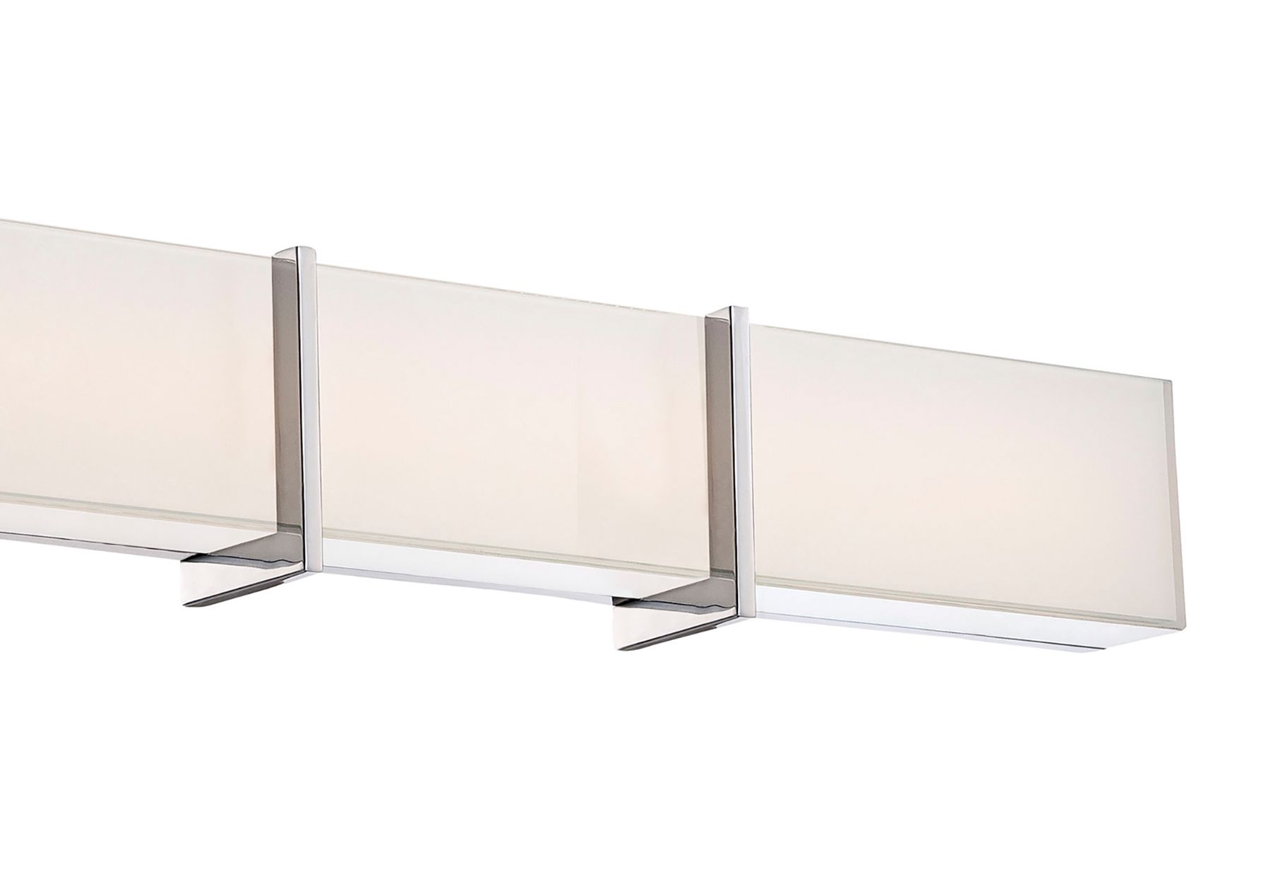 Image 4 Minka-Lavery High Rise LED 30-in Chrome Vanity Light with Glass Shade more views
