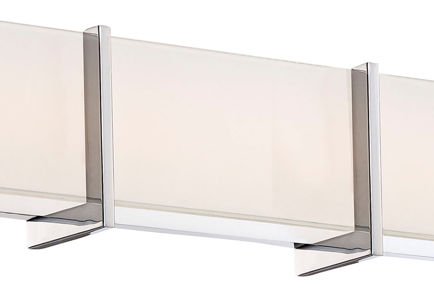 Image 5 Minka-Lavery High Rise LED 30-in Chrome Vanity Light with Glass Shade more views