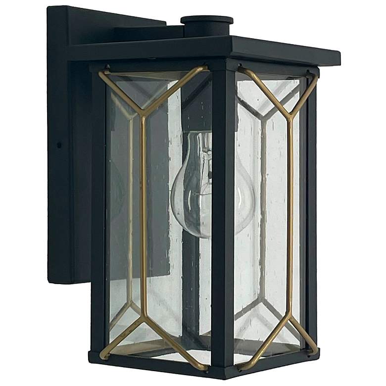 Image 1 Minka-Lavery  Hillside Manor 1-Light Coal and Gold Outdoor Wall Mount