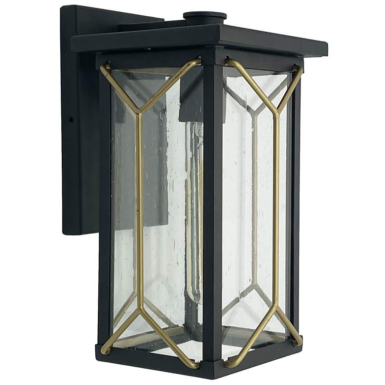 Image 1 Minka-Lavery Hillside Manor 1-Light Coal and Gold Outdoor Wall Mount