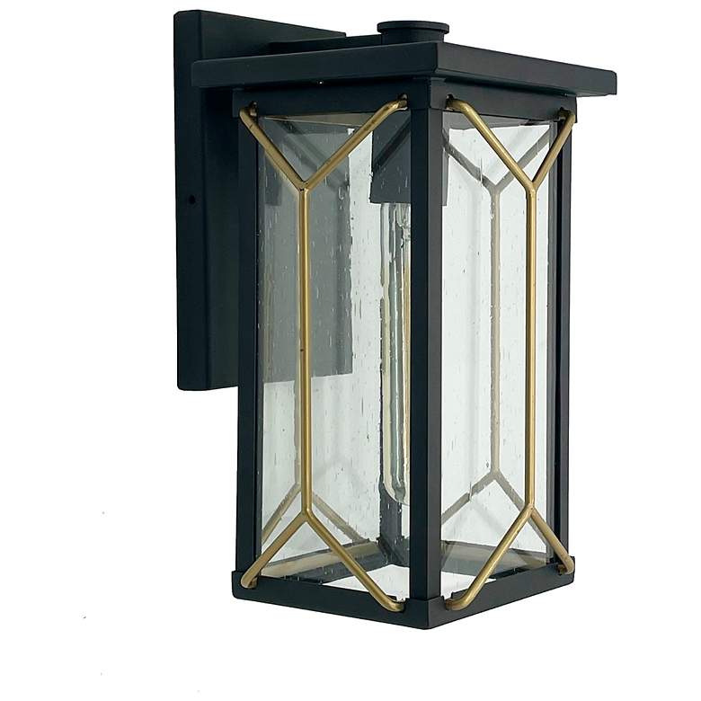 Image 1 Minka-Lavery Hillside Manor 1-Light Coal and Gold Outdoor Wall Mount