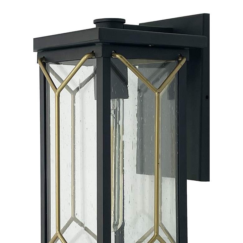 Image 2 Minka-Lavery Hillside Manor 1-Light Coal and Gold Outdoor Wall Mount more views