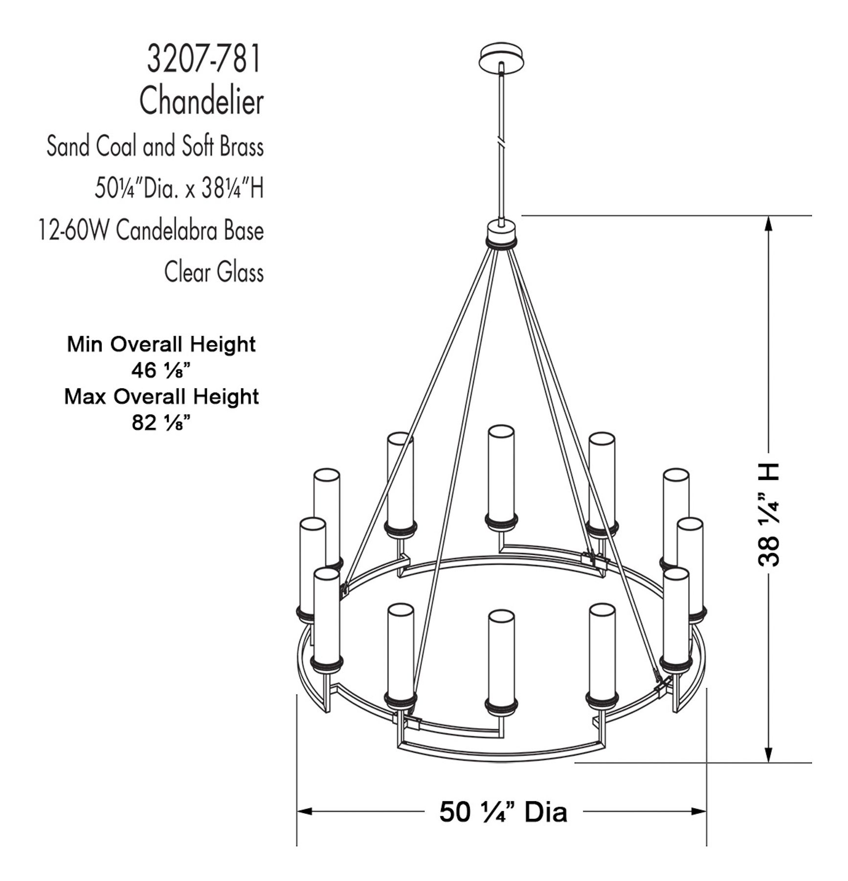 Image 3 Minka-Lavery Hillstone 12-Light Black and Soft Brass Chandelier more views