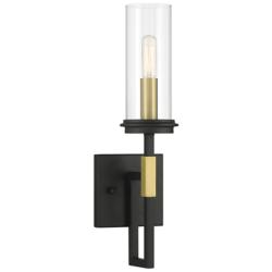 Minka Lavery Hillstone 16 1/2" High Sand Coal Wall Sconce