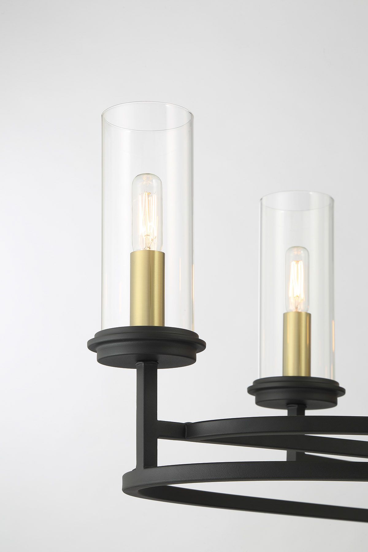 Image 7 Minka-Lavery Hillstone 8-Light Black and Soft Brass Island Chandelier more views