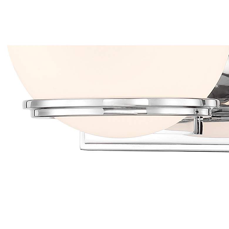 Image 3 Minka-Lavery Hollywood Nights 1-Light Chrome Vanity with Opal Glass Shade more views