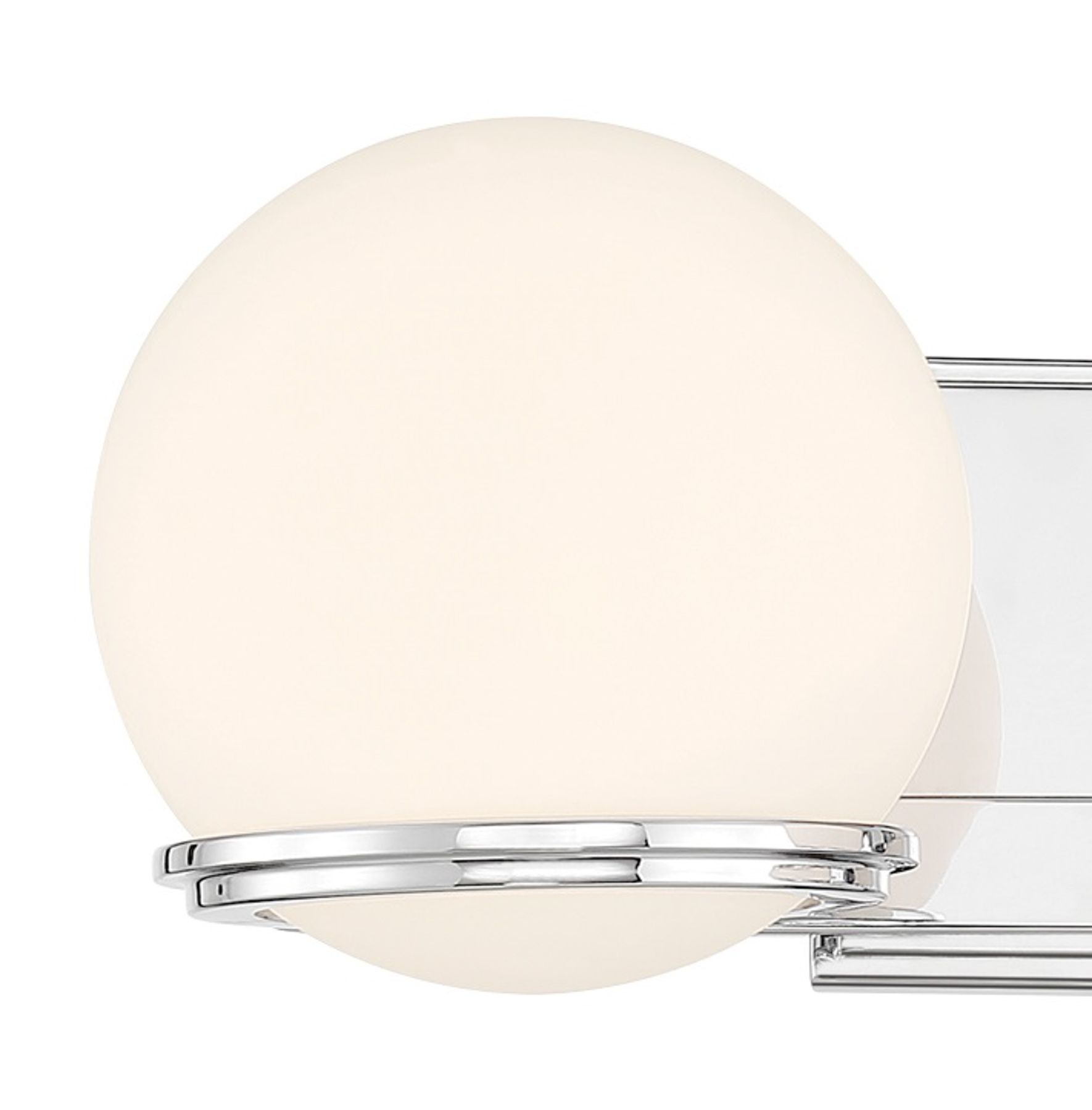 Image 2 Minka-Lavery Hollywood Nights 2-Light Chrome Vanity with Opal Glass Shade more views