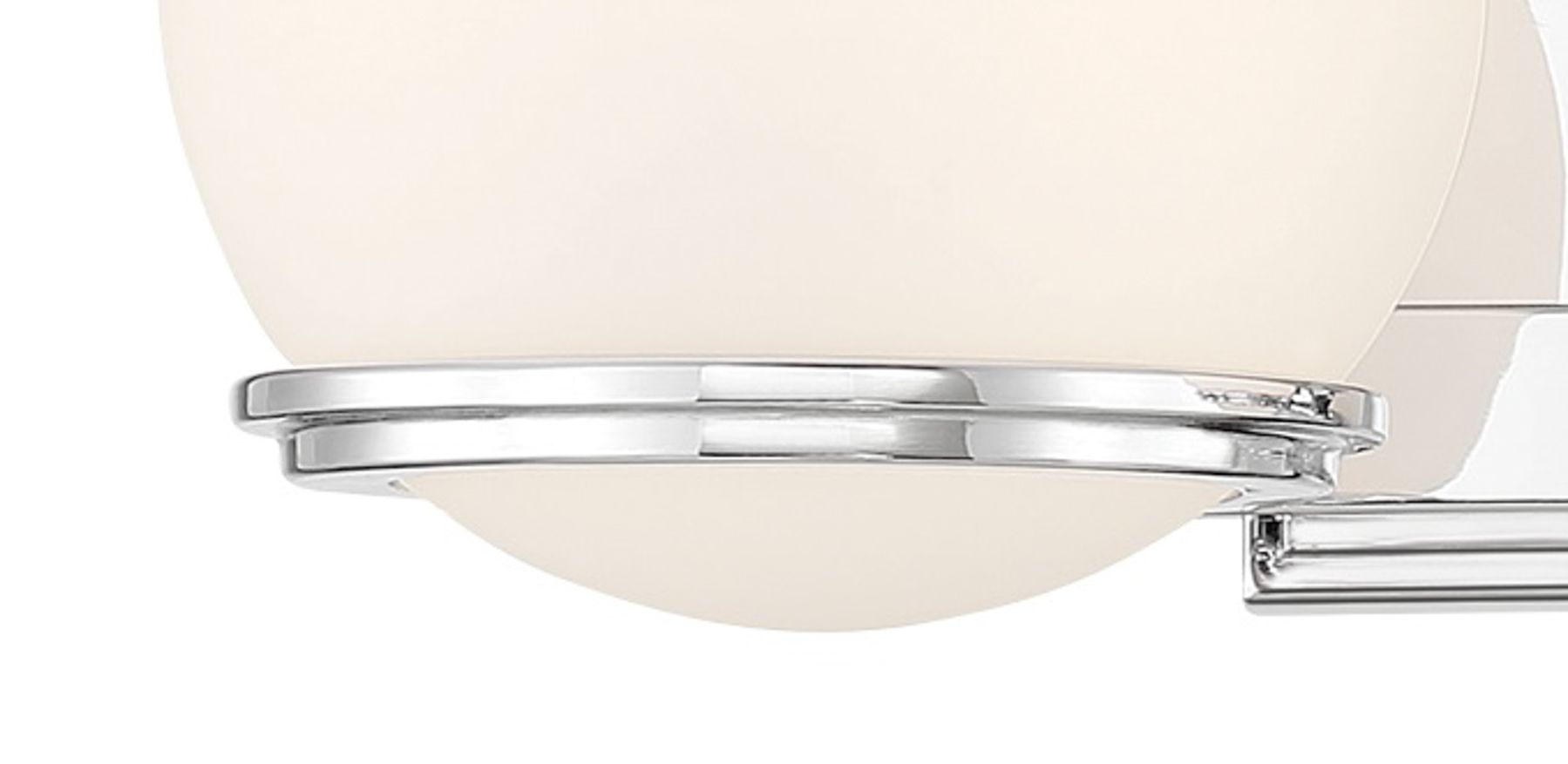 Image 3 Minka-Lavery Hollywood Nights 2-Light Chrome Vanity with Opal Glass Shade more views