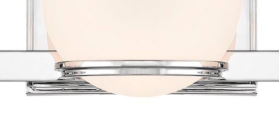 Image 3 Minka-Lavery Hollywood Nights 3-Light Chrome Vanity with Opal Glass Shade more views