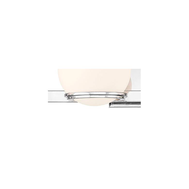 Image 3 Minka-Lavery Hollywood Nights 4-Light Chrome Vanity with Opal Glass Shade more views