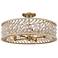 Minka Lavery Horsmore 4-Light 20.25-in Brass Semi-Flush