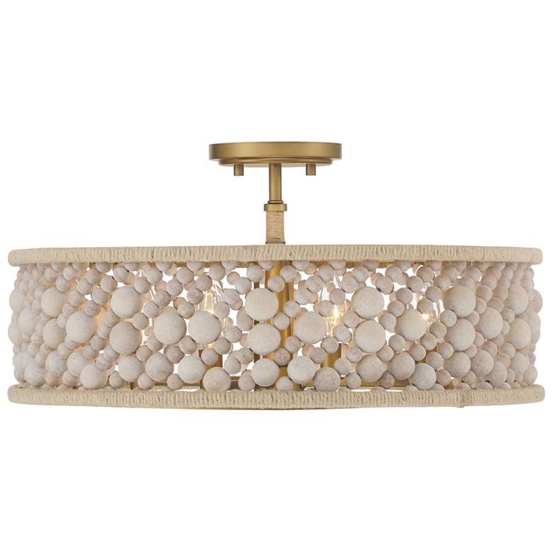 Image 2 Minka Lavery Horsmore 4-Light 20.25-in Brass Semi-Flush more views