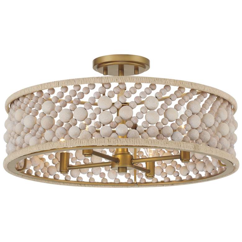 Image 4 Minka Lavery Horsmore 4-Light 20.25-in Brass Semi-Flush more views