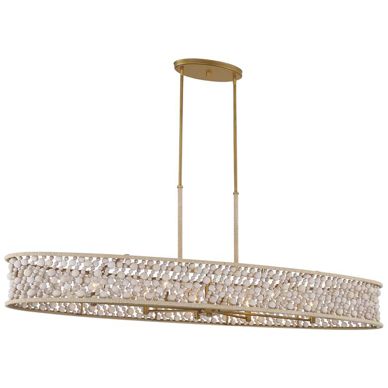 Image 2 Minka-Lavery Horsmore 8-Light 62.3-in Brass Indoor Island Chandelier
