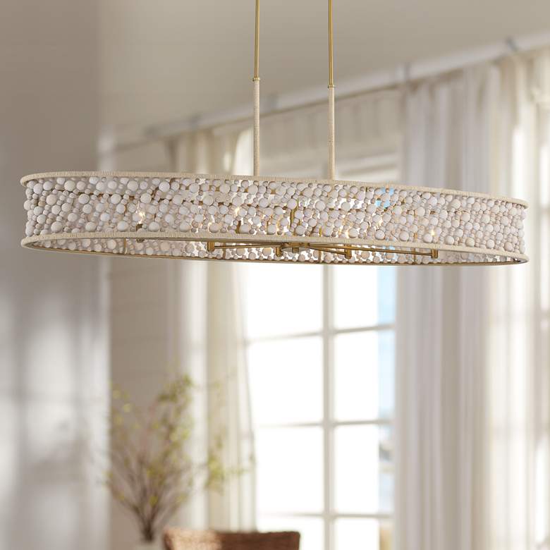 Image 1 Minka-Lavery Horsmore 8-Light 62.3-in Brass Indoor Island Chandelier