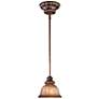 Minka Lavery Illuminati 8" Wide Patina Art Glass Mini Pendant Light