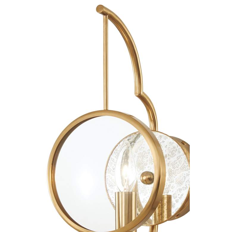 Image 3 Minka Lavery Into Focus 1-Light 7-in Artisan Brass Wall Sconce more views