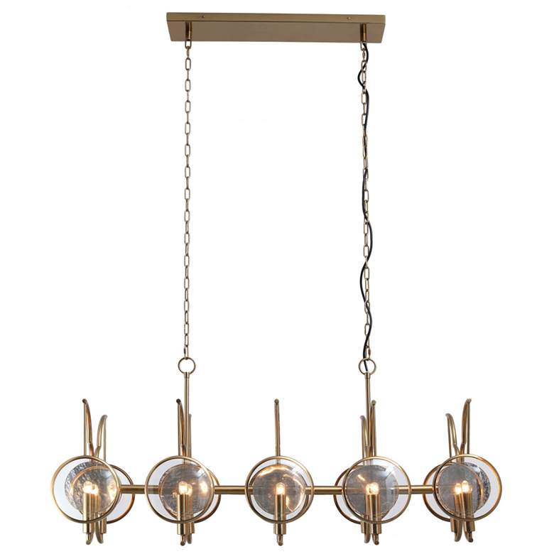 Image 2 Minka Lavery Into Focus 10-Light 46-in Artisan Brass Island Chandelier more views