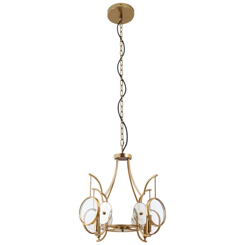 Image 1 Minka Lavery Into Focus 4-Light 22-in Artisan Brass Semi Flush