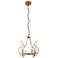 Minka Lavery Into Focus 4-Light 22-in Artisan Brass Semi Flush