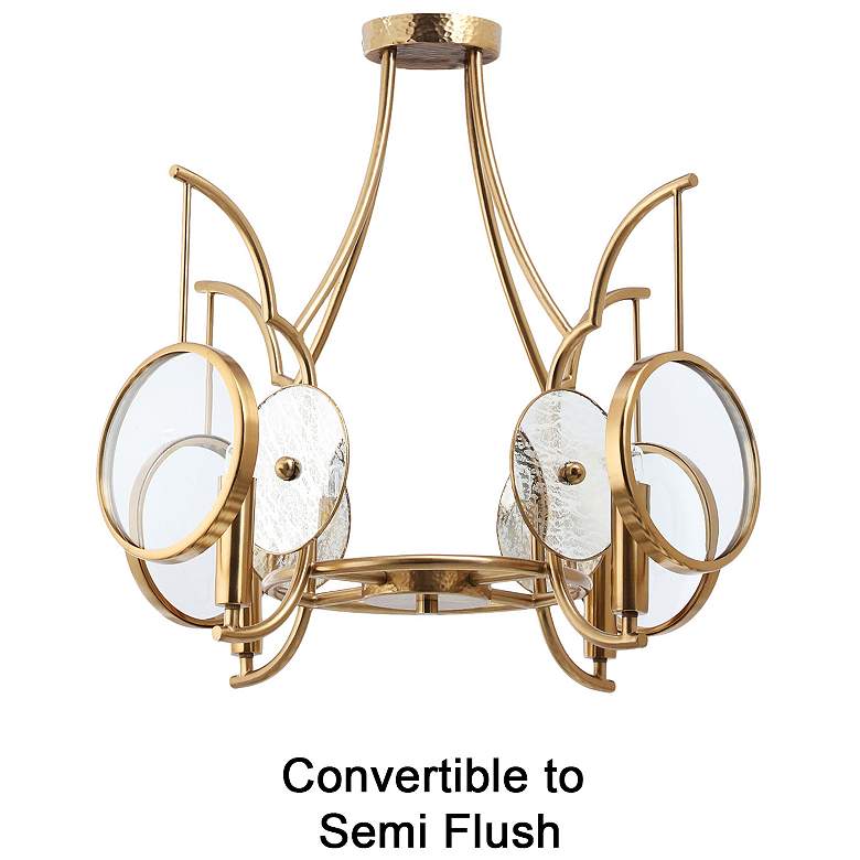 Image 3 Minka Lavery Into Focus 4-Light 22-in Artisan Brass Semi Flush more views