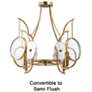 3_Minka Lavery Into Focus 4-Light 22-in Artisan Brass Semi Flush more views