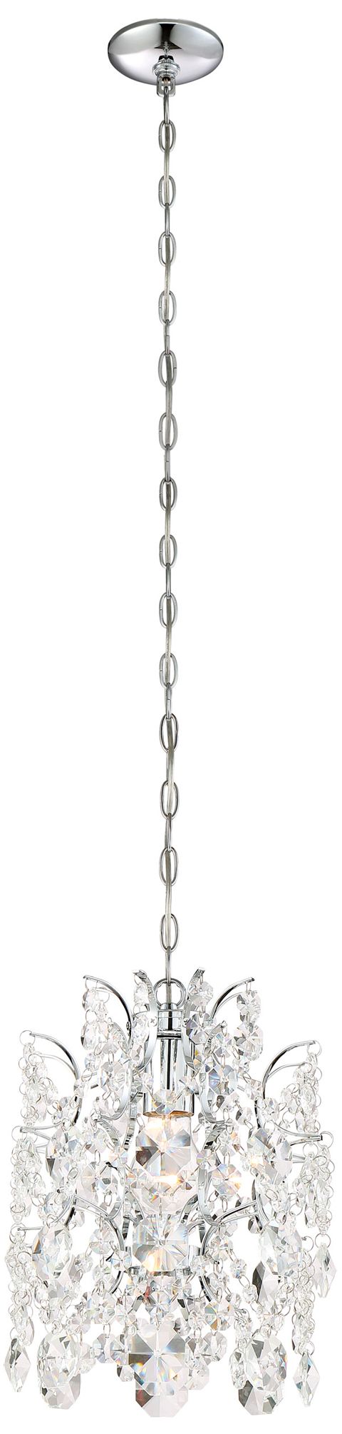 Image 2 Minka-Lavery Isabella's Crown 1-Light Chrome and Crystal Mini Pendant