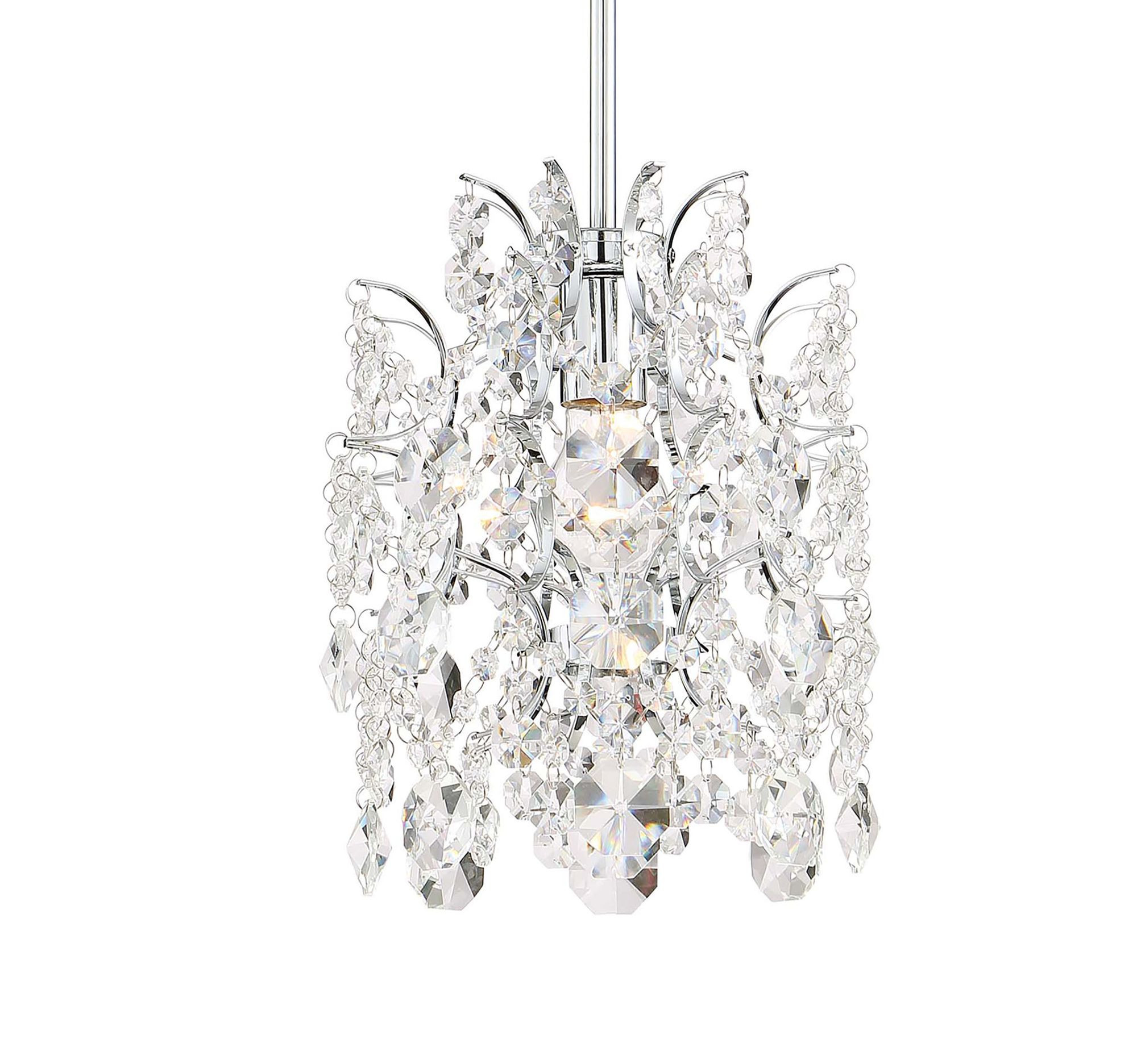 Image 5 Minka-Lavery Isabella's Crown 1-Light Chrome and Crystal Mini Pendant more views