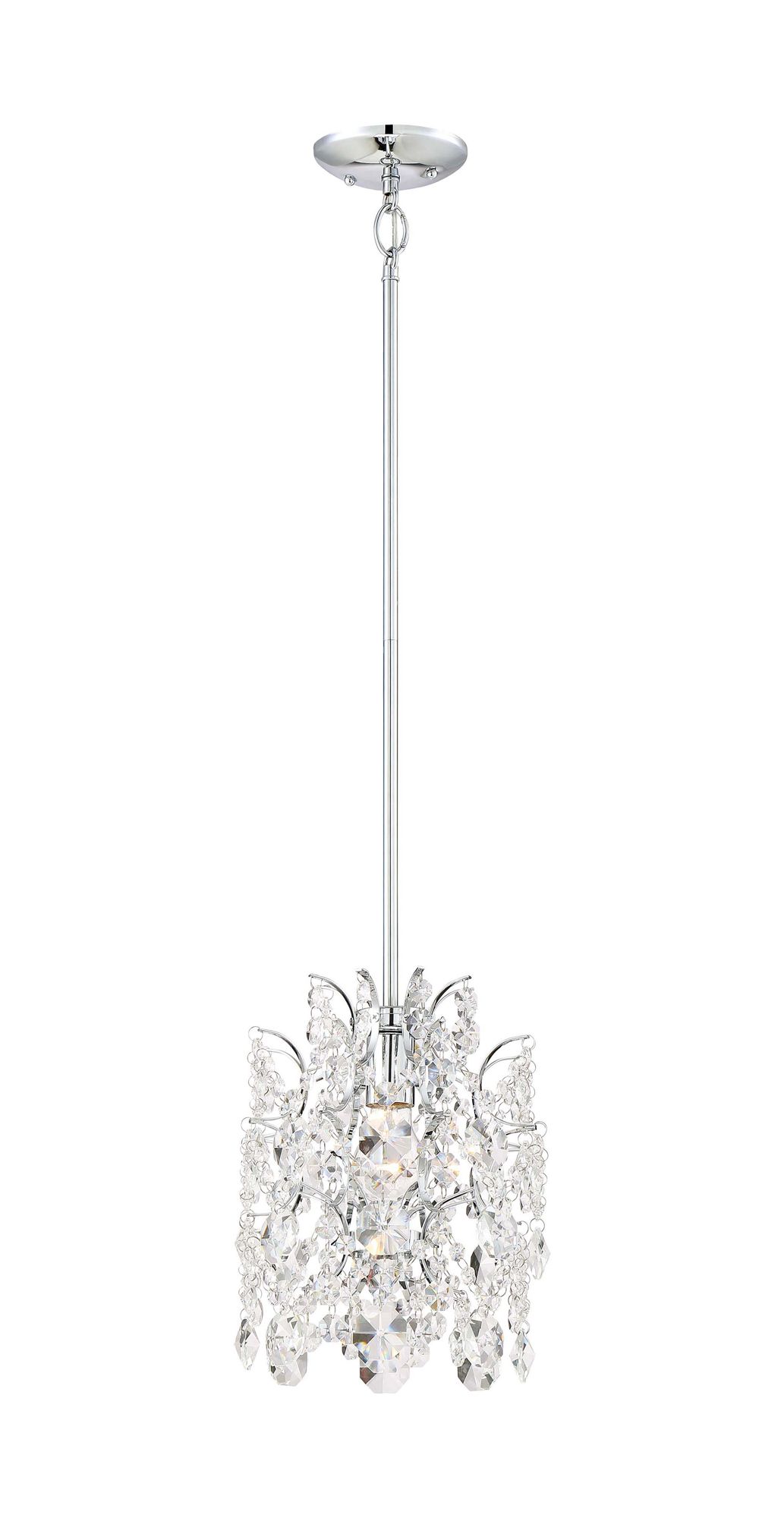 Image 7 Minka-Lavery Isabella's Crown 1-Light Chrome and Crystal Mini Pendant more views