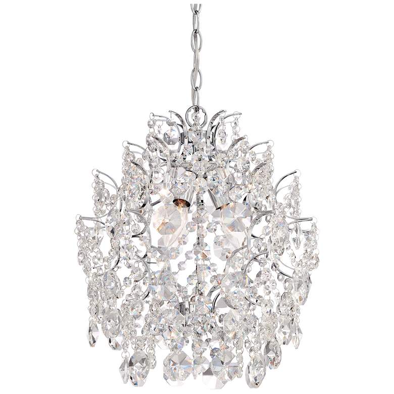 Image 1 Minka-Lavery Isabella&#39;s Crown 14 inch 3-Light Crystal Mini Chandelier