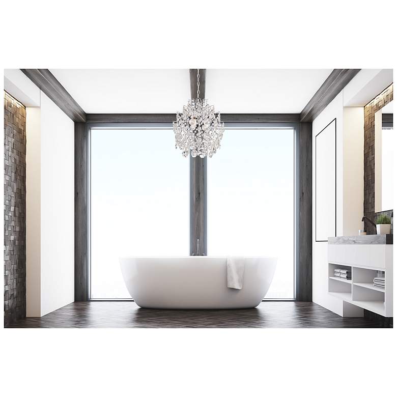 Image 3 Minka-Lavery Isabella's Crown 14" 3-Light Crystal Mini Chandelier more views