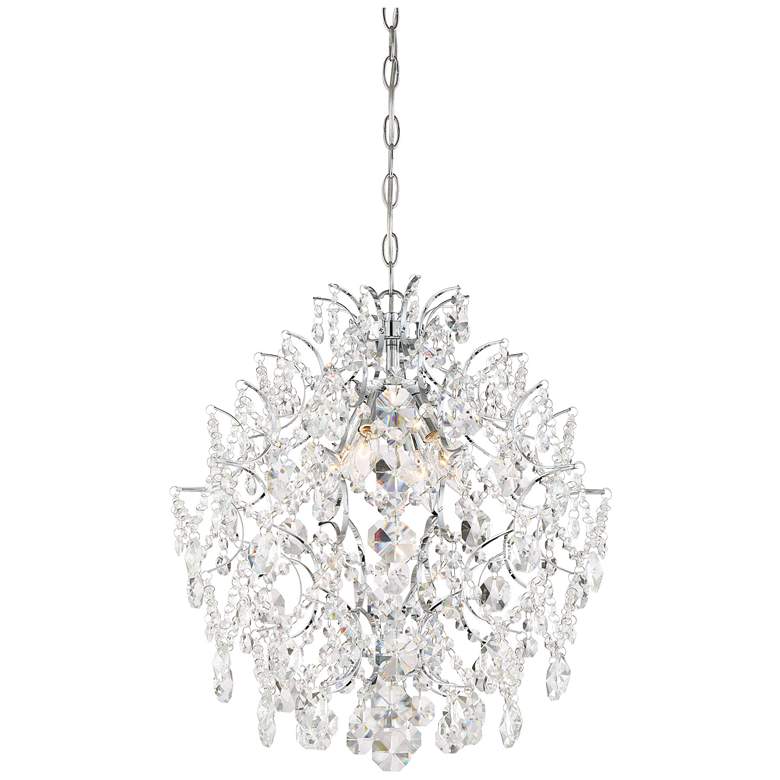 Image 1 Minka-Lavery Isabella's Crown 18" Wide Chrome Crystal Chandelier