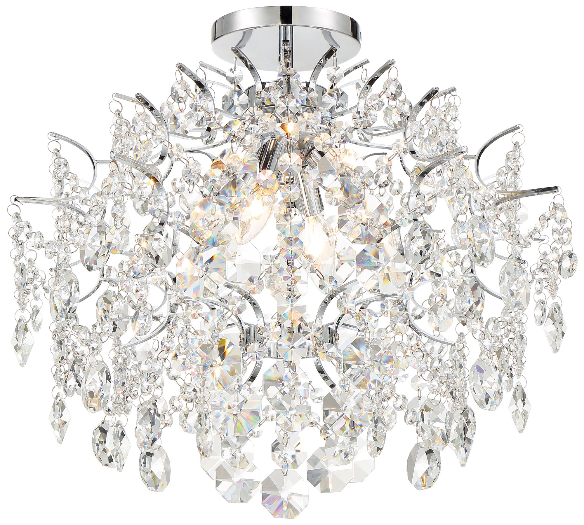 Image 3 Minka-Lavery Isabella's Crown 18" Wide Chrome Crystal Chandelier more views