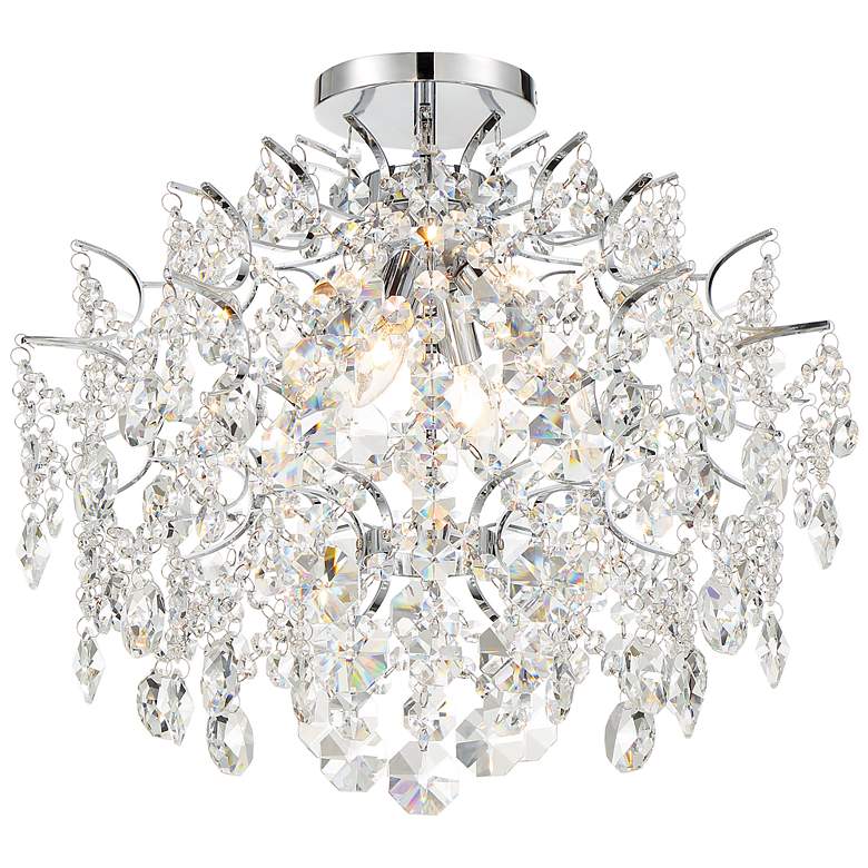 Image 3 Minka-Lavery Isabella's Crown 18" Wide Chrome Crystal Chandelier more views