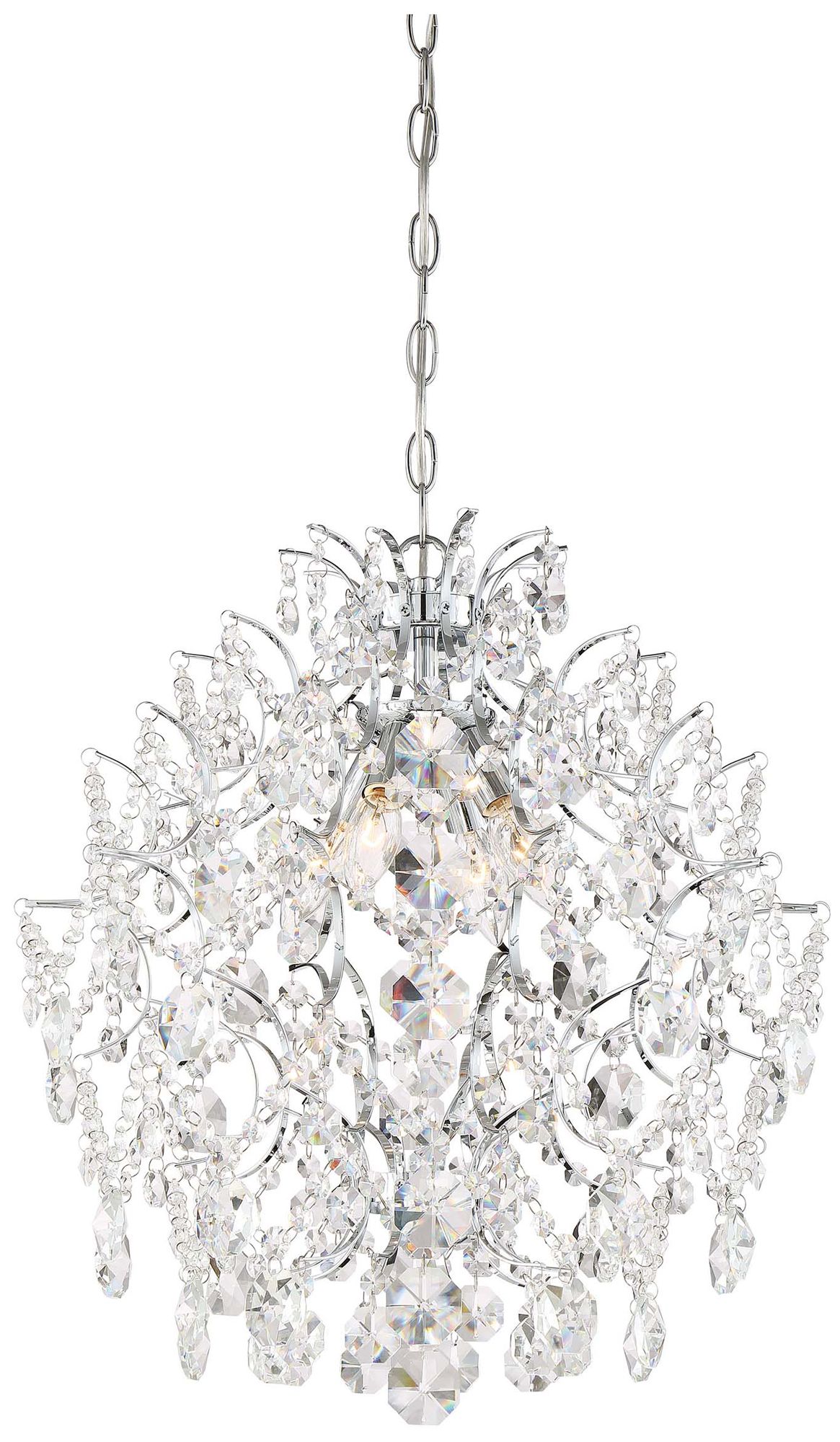 Image 6 Minka-Lavery Isabella's Crown 18" Wide Chrome Crystal Chandelier more views