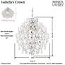 7_Minka-Lavery Isabella's Crown 18" Wide Chrome Crystal Chandelier more views