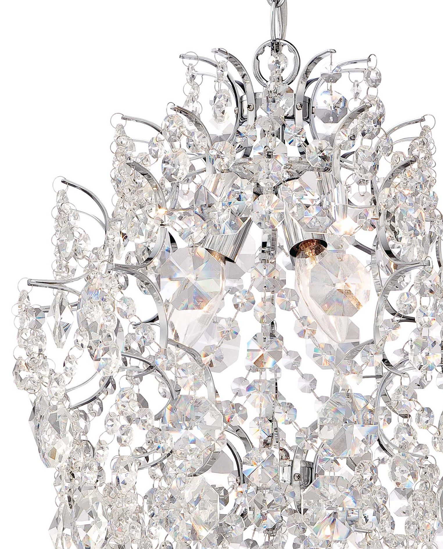 Image 6 Minka-Lavery Isabella's Crown 3-Light Chrome and Crystal Mini Chandelier more views