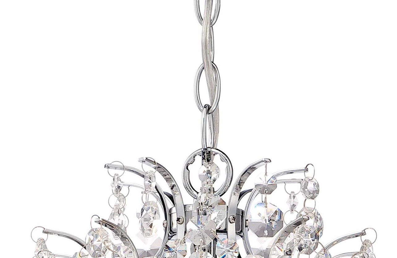 Image 7 Minka-Lavery Isabella's Crown 3-Light Chrome and Crystal Mini Chandelier more views
