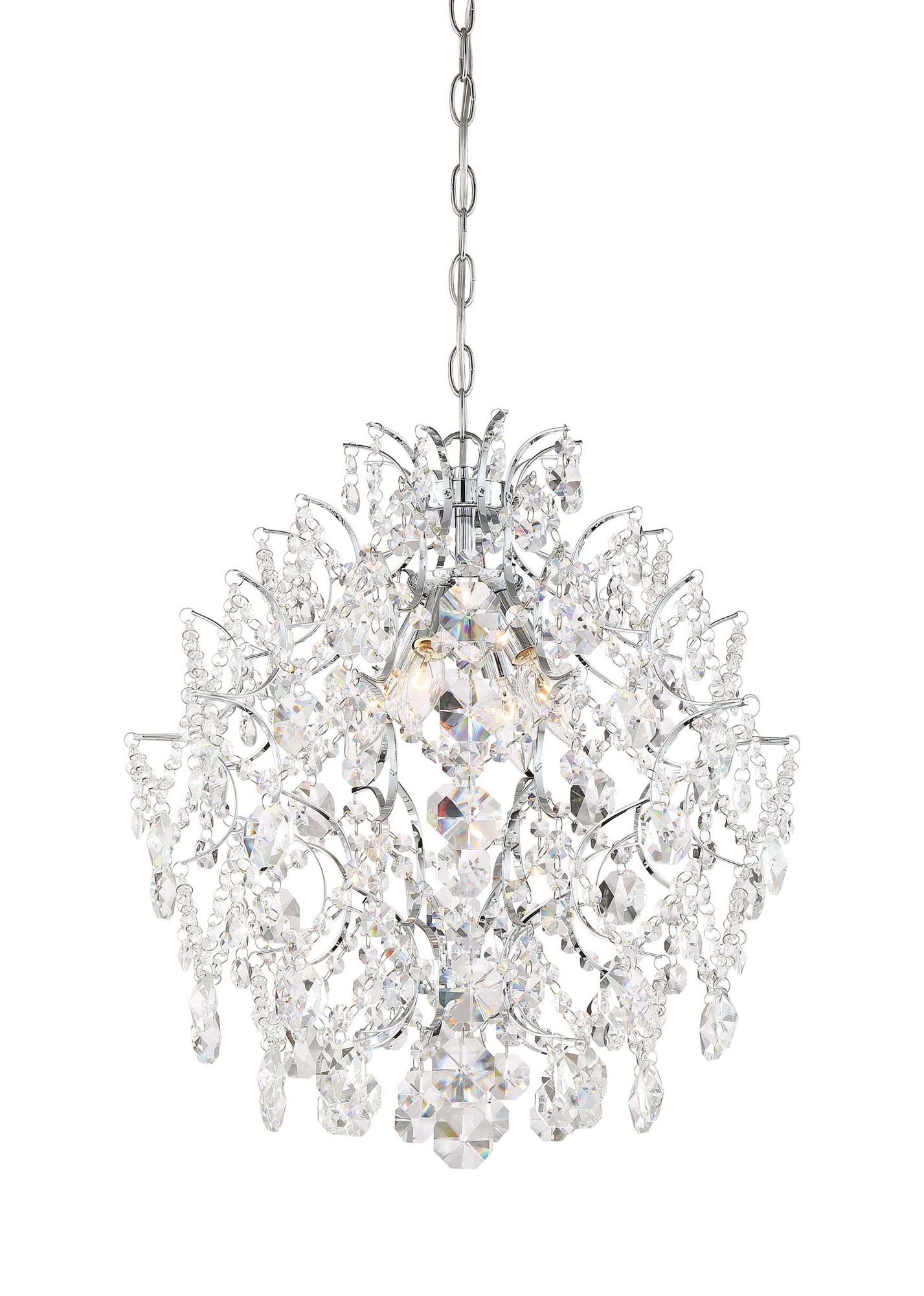 Image 6 Minka-Lavery Isabella's Crown 4-Light Chrome and Crystal Chandelier more views
