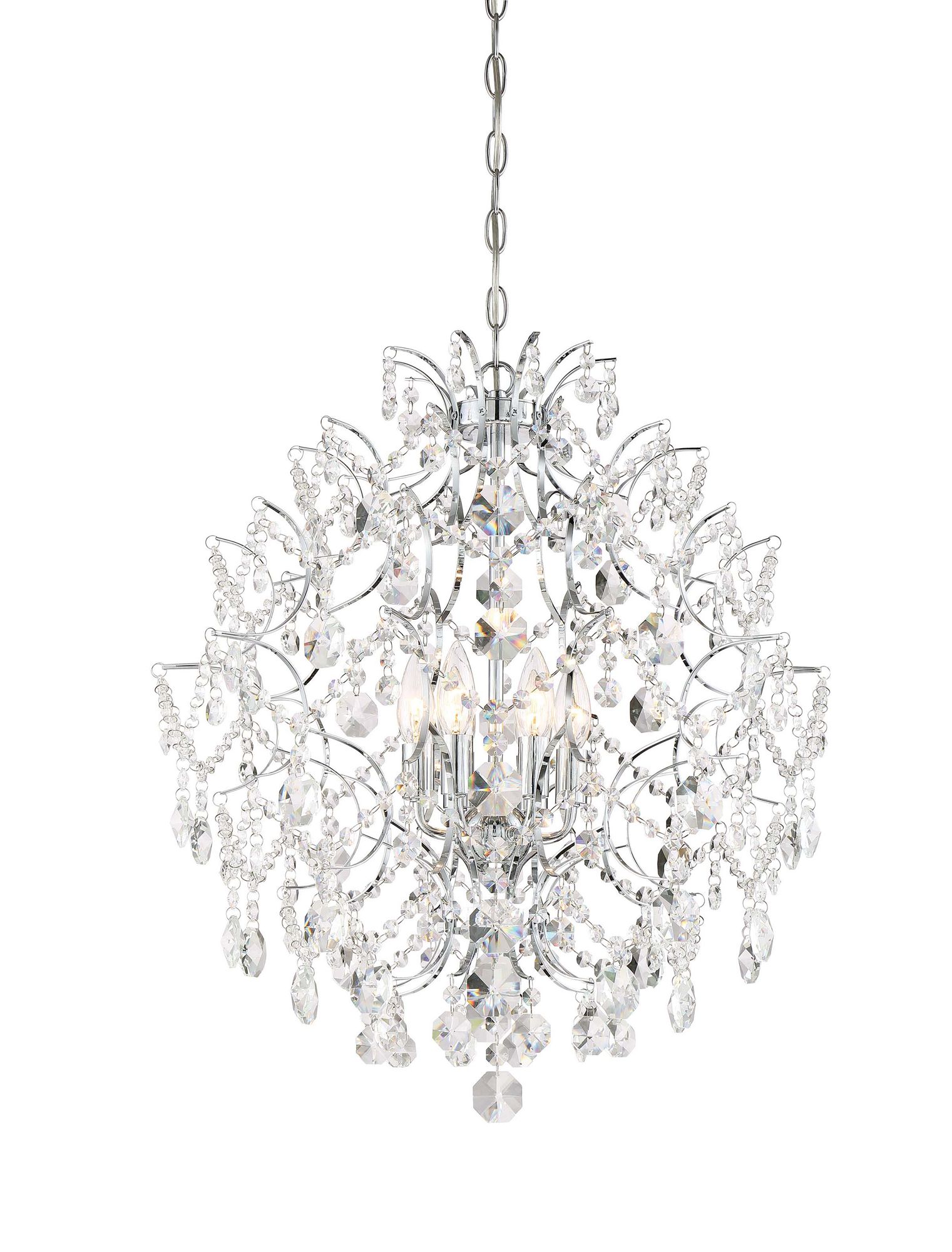 Image 6 Minka-Lavery Isabella's Crown 6-Light Chrome and Crystal Chandelier more views