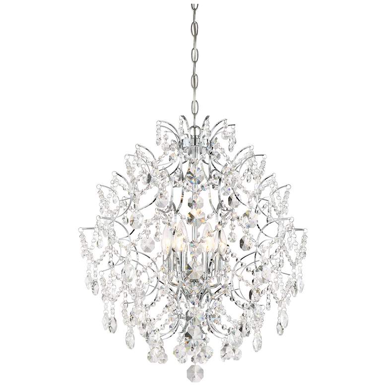 Image 1 Minka-Lavery Isabella&#39;s Crown 6-Light Chrome Chandelier