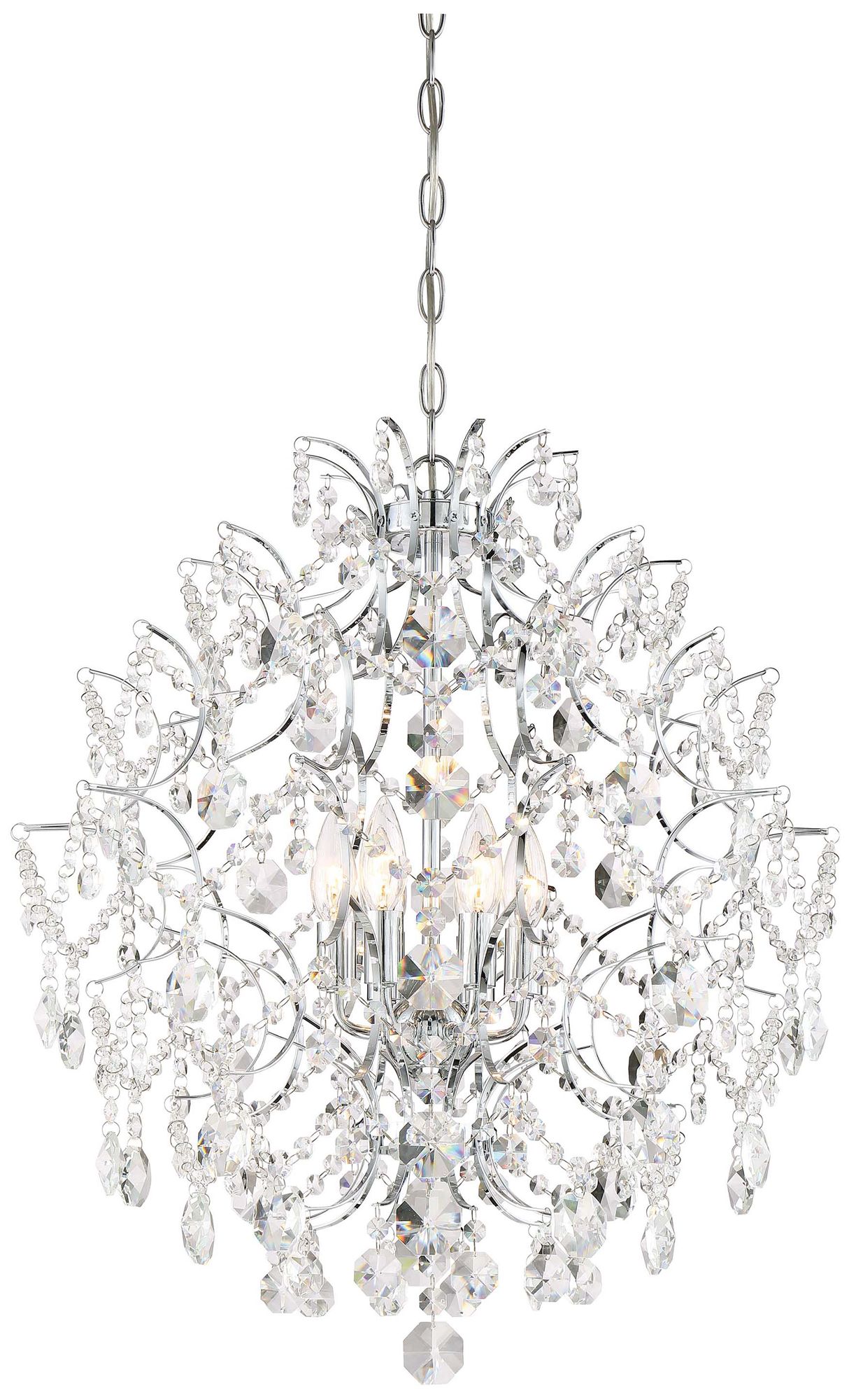 Image 6 Minka-Lavery Isabella's Crown 6-Light Chrome Chandelier more views