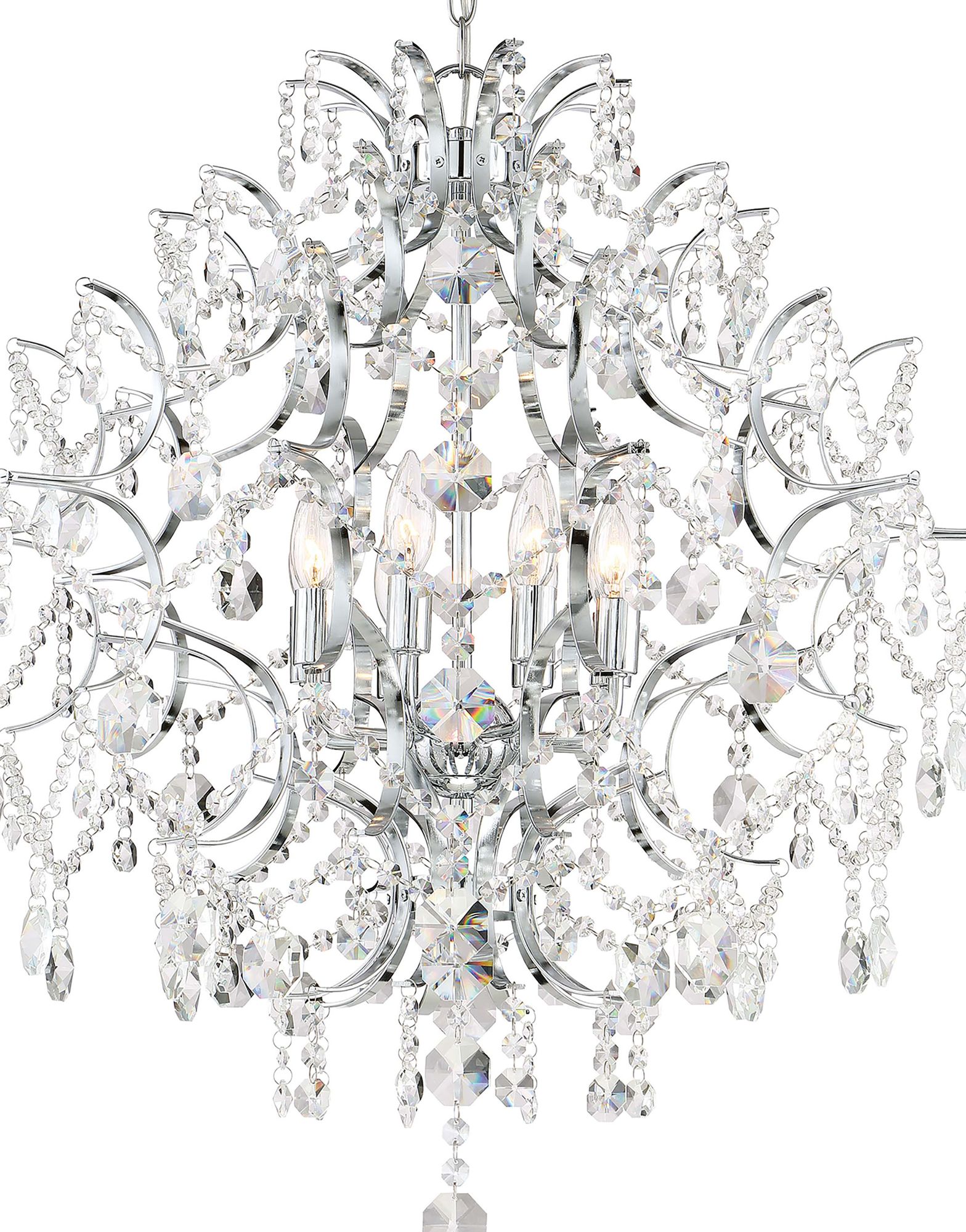 Image 3 Minka-Lavery Isabella's Crown 8-Light Chrome and Crystal Chandelier more views