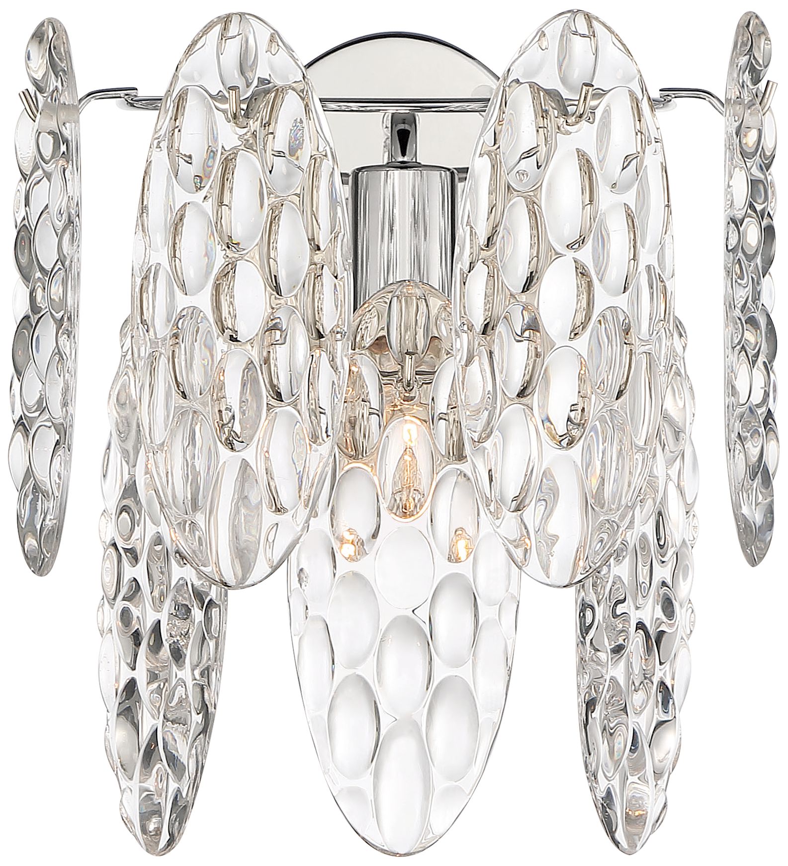 Thumbnail1 of Minka-Lavery Isabellas Reign 1-Light Polished Nickel Wall Sconce