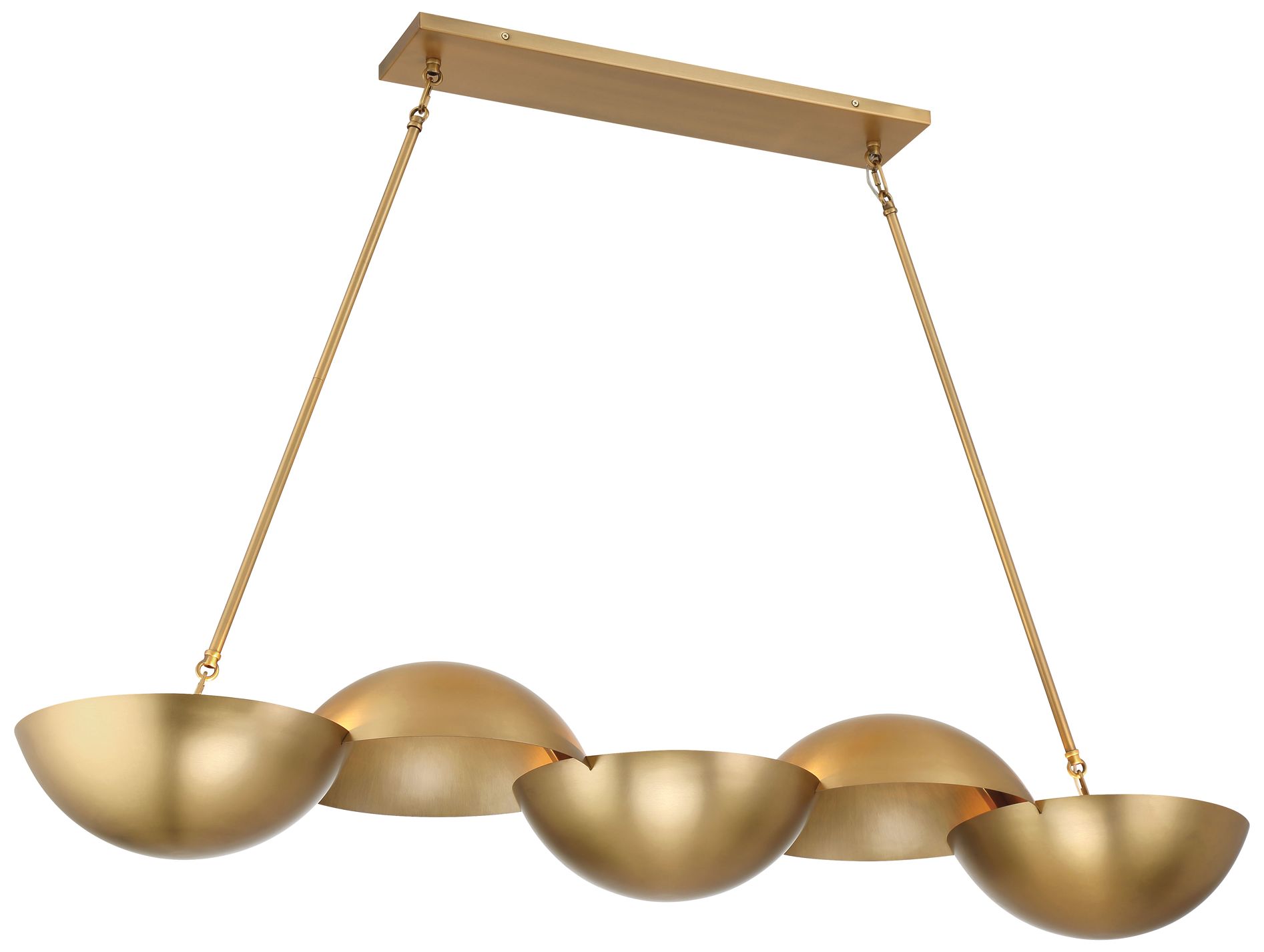 Image 2 Minka-Lavery Ivy Lane 6-Light 50-in Legacy Brass Linear Chandelier