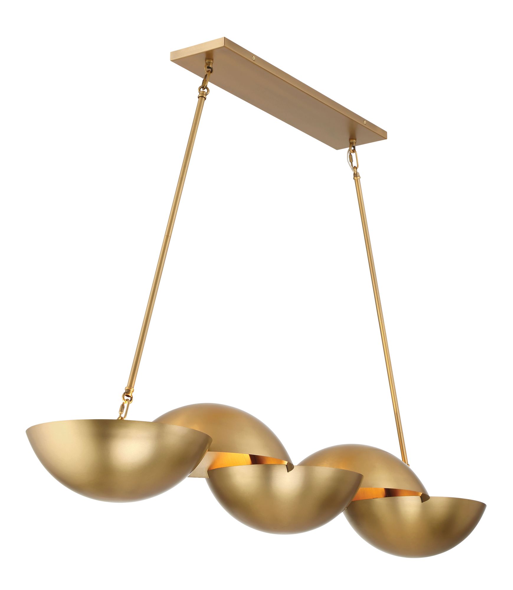 Image 7 Minka-Lavery Ivy Lane 6-Light 50-in Legacy Brass Linear Chandelier more views