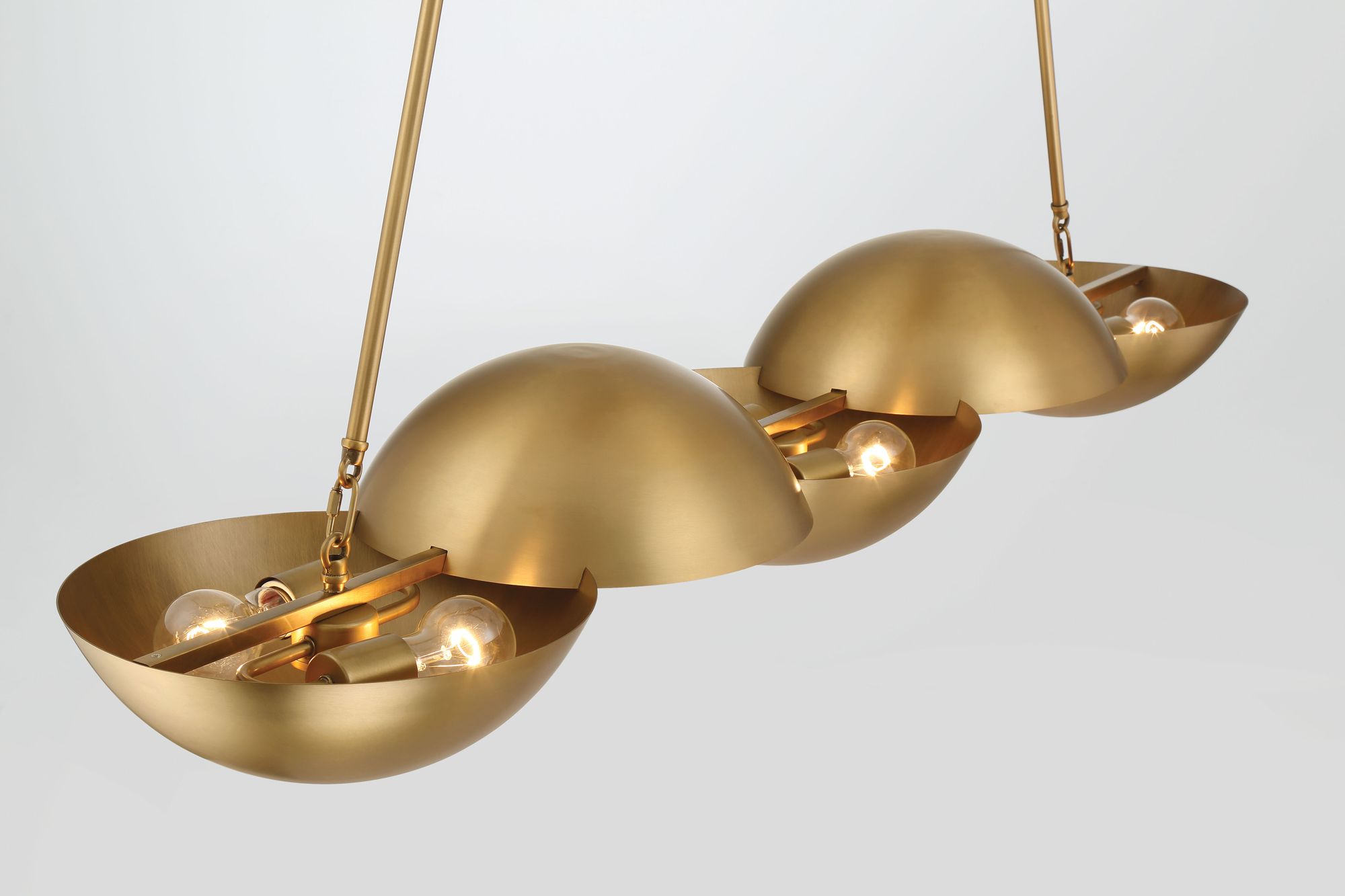 Minka-Lavery Ivy Lane 6-Light 50-in Legacy Brass Linear Chandelier