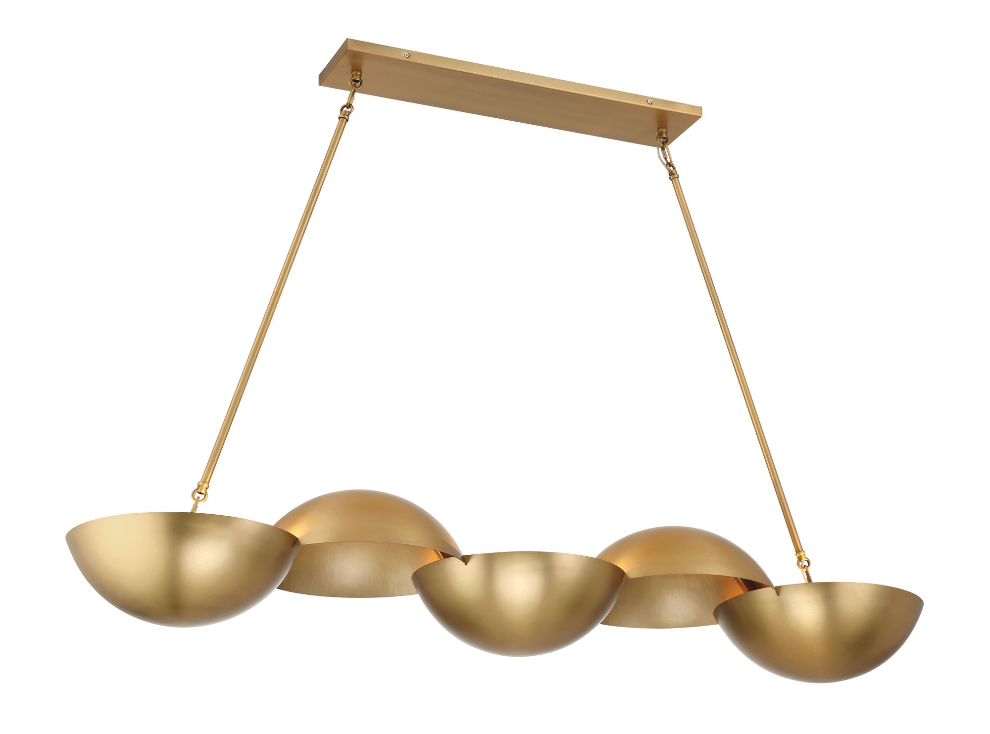 Minka-Lavery Ivy Lane 6-Light 50-in Legacy Brass Linear Chandelier
