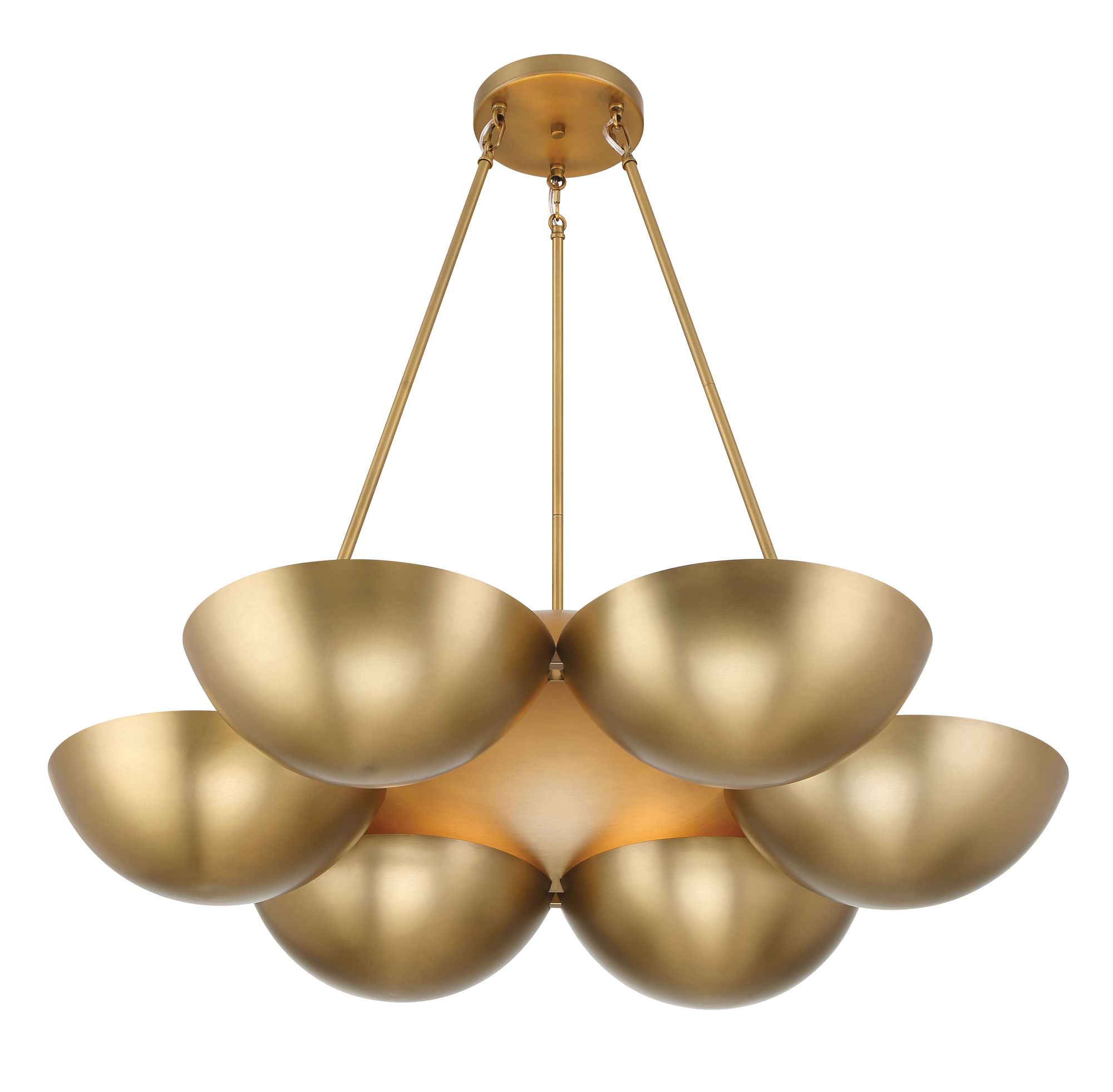 Image 7 Minka-Lavery Ivy Lane 6-Lt 36-in Legacy Brass Chandelier with Brass Spheres more views